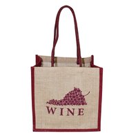 Customized Inside Folding Partition Rope Handle Pp Laminated 6 Bottle Bag