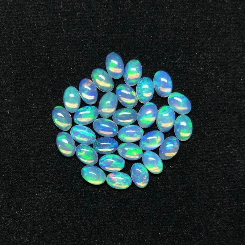 10x14mm Ethiopian Opal Oval Cabochon Loose Gemstones