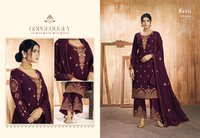 Fiona Noora Georgette Designer Bottom Work Salwar Suit Catalog