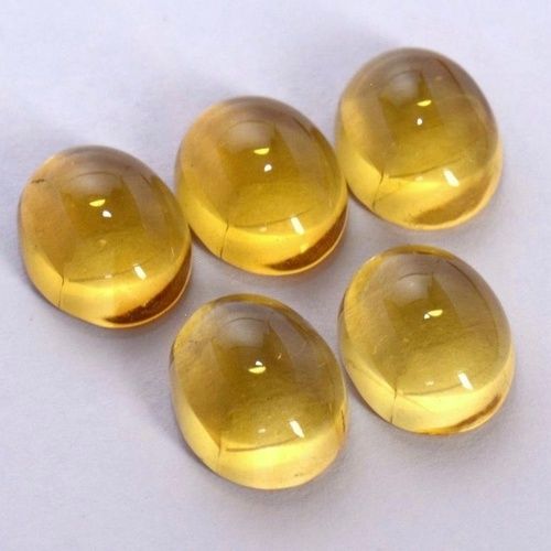 8x10mm Citrine Oval Cabochon Loose Gemstones