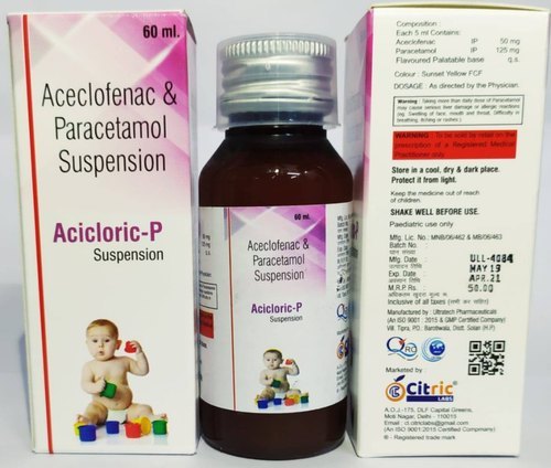 Aceclofenac And Paracetamol Oral Syrup