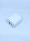 Mobile Charger - Abs Plastic, White Color | Dual Usb Output 5v-3.4a, Compatible With Android Devices, 16w Power Delivery
