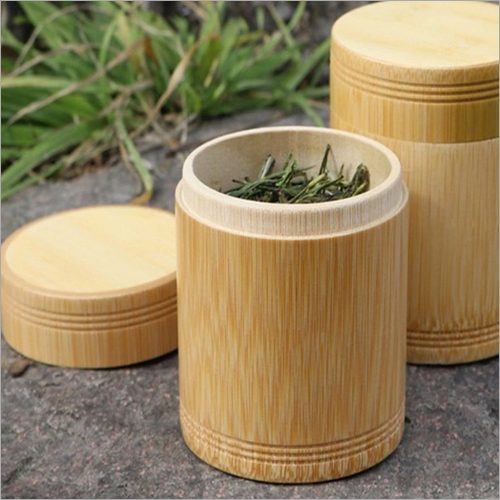 Natural Bamboo Jar
