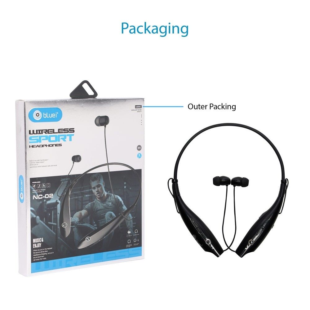 Bluei_NC-02 Wireless/Bluetooth Neckband with Mic