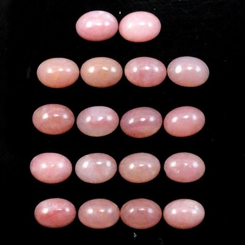 4x6mm Pink Opal Oval Cabochon Loose Gemstones