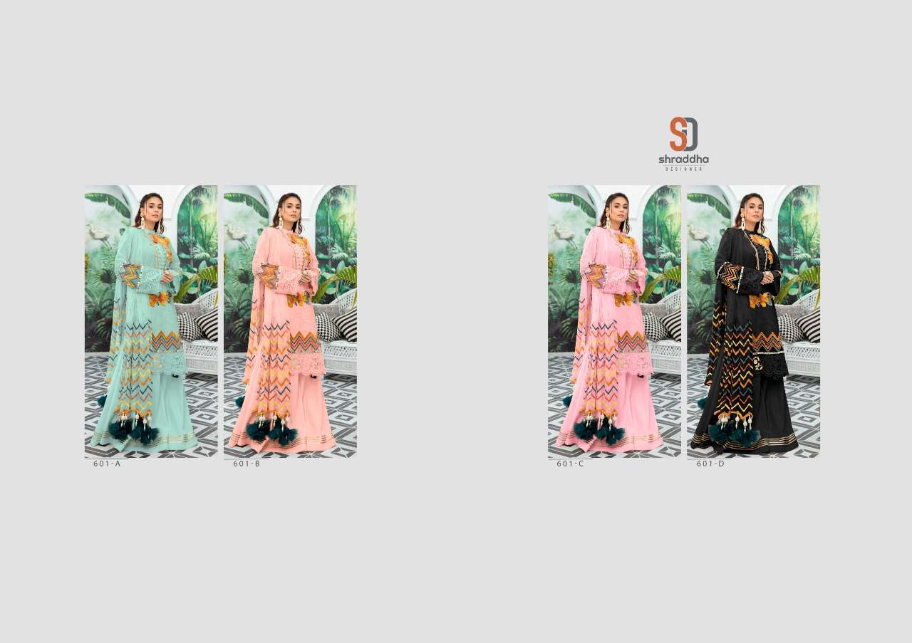 Shraddha Designer Charizma Colur Edition Cambric Cotton With Work Pakistani Suit Catalog