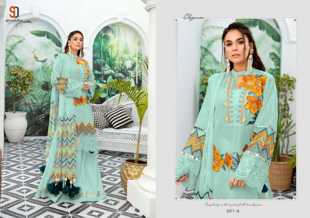 Shraddha Designer Charizma Colur Edition Cambric Cotton With Work Pakistani Suit Catalog