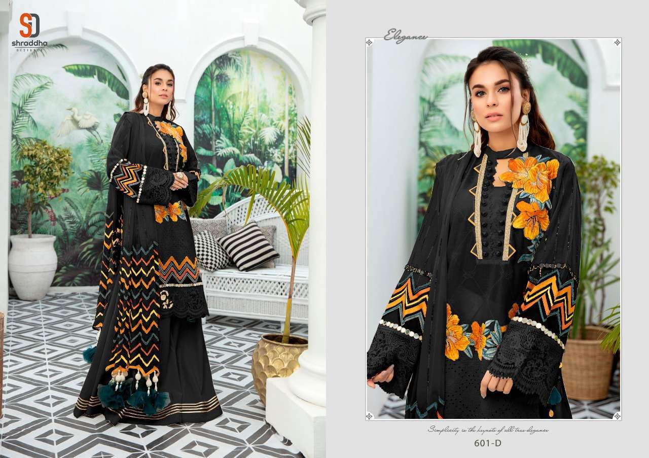 Shraddha Designer Charizma Colur Edition Cambric Cotton With Work Pakistani Suit Catalog
