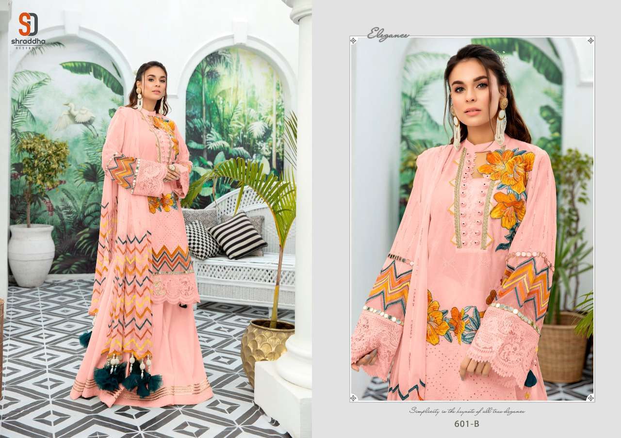 Shraddha Designer Charizma Colur Edition Cambric Cotton With Work Pakistani Suit Catalog