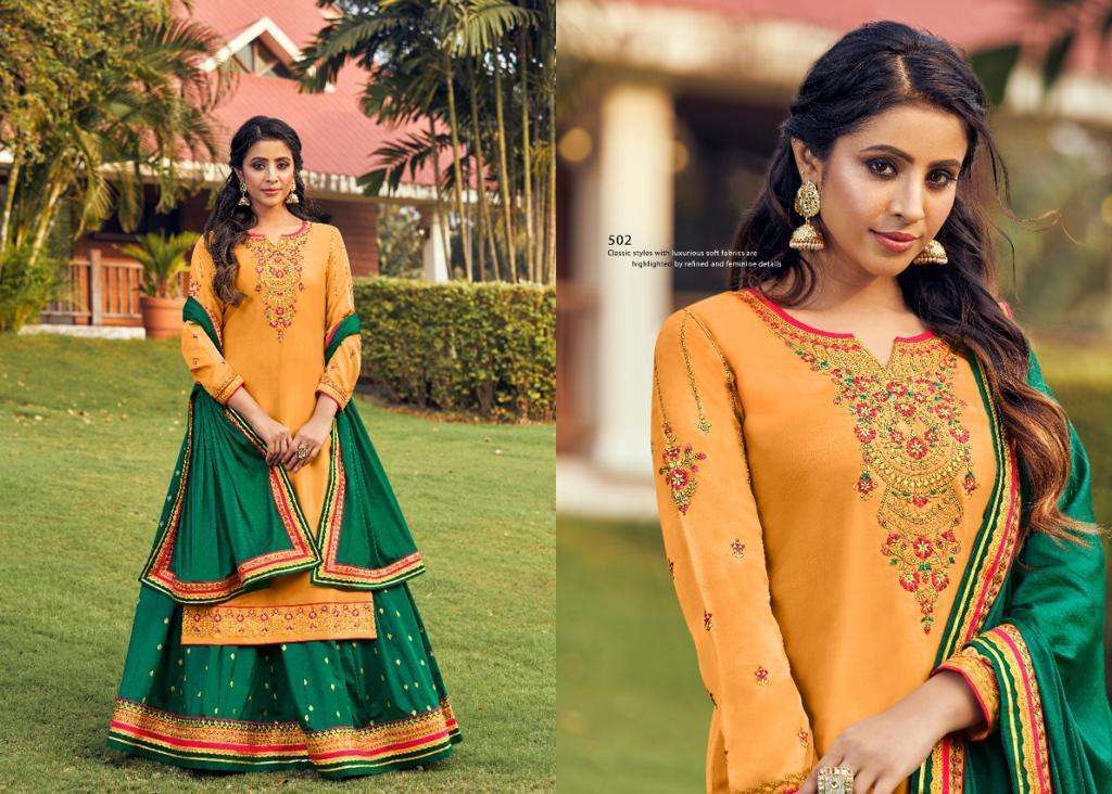 Rangoon Alankar Satin Georgette With Work Readymade Suit Catalog