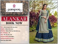 Rangoon Alankar Satin Georgette With Work Readymade Suit Catalog