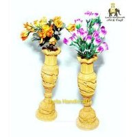 Decorative Wooden Flower Vase