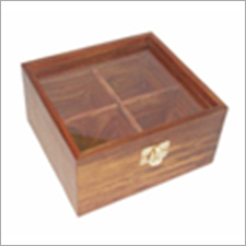 Wooden Box With Glass Top