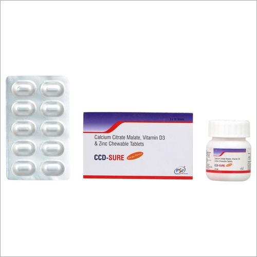 Vitamin D3 Zinc Chewable Tablets General Medicines