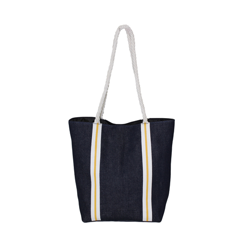 Twisted Rope Handle Inside Polyester Lining 12 Oz Denim Tote Bag Capacity: 10 Kgs Kg/Day