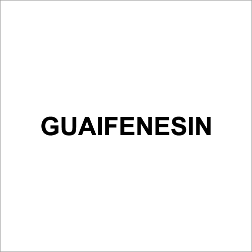 Guaifenesin .