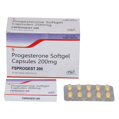 Progesterone Softgel Capsules 200 Mg
