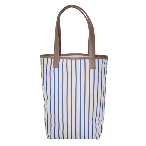 Pu Trimmed Handle Natural Canvas Tote Bag Capacity: 10 Kgs Kg/Day