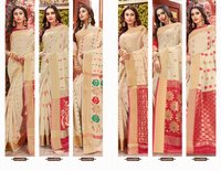 Sangam Prints Kochi Handloom Silk Printed Saree Catalog