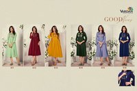 Vardan Designer Good News Rayon With Embroidery Work Kurti Catalog
