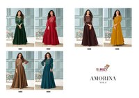 Vamika Amorina Vol 6 Muslin Silk Designer Gowns Catalog