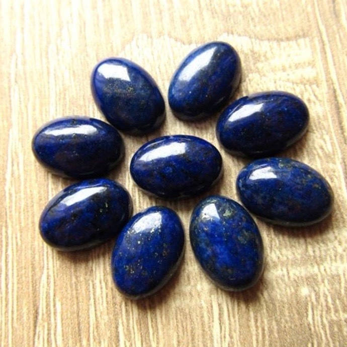10x12mm Lapis Lazuli Oval Cabochon Loose Gemstones