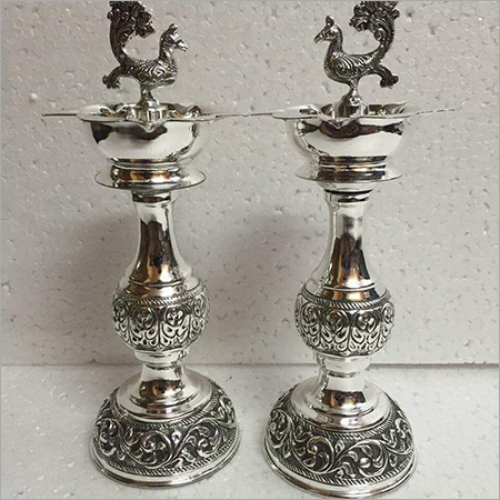 Sterling 925 Silver Oxidised Antique Pooja Article