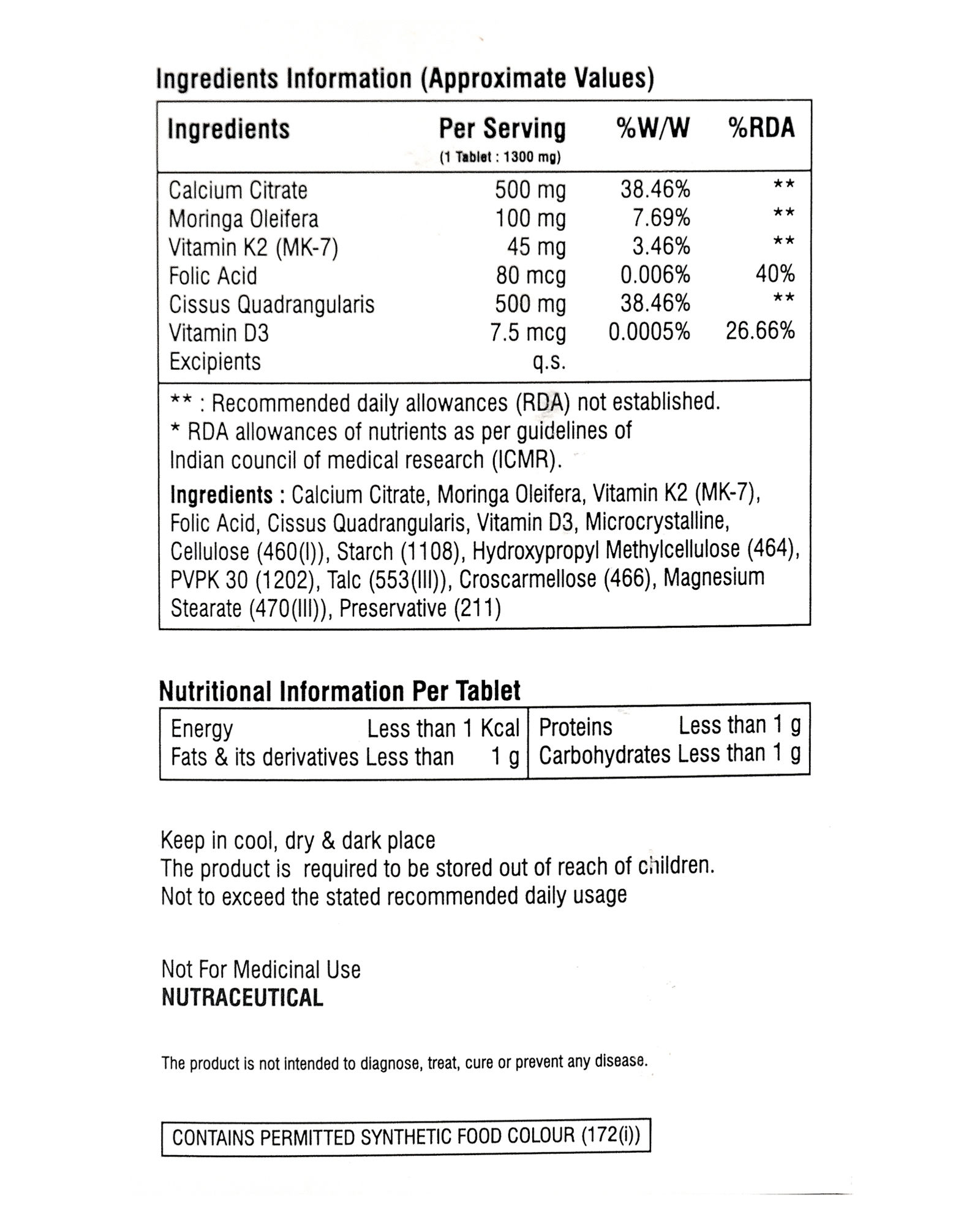 Calcium Supplement