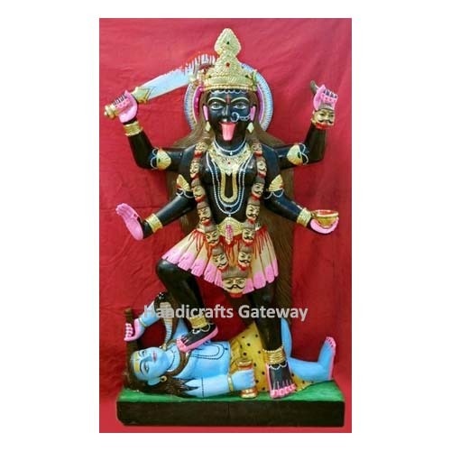 Beautiful Black Stone Kali Maa Moorti For Temple