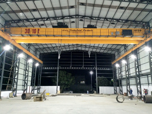 30-10t Double Girder Eot Overhead Crane With Auxiliary Crab
