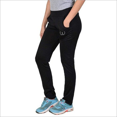 Ladies Polyester Spandex Jersey Black Track Pants at 325.00 INR in Delhi