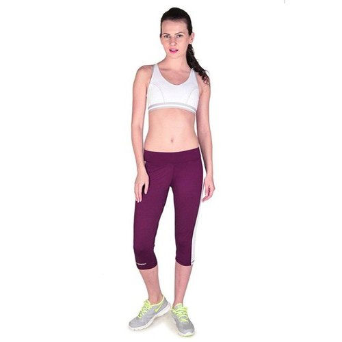 Ladies Polyester Spandex Jersey Capris