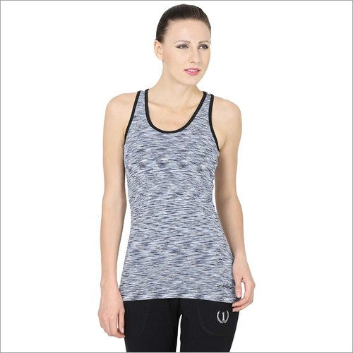 Multicolor Ladies Sleeveless Slim Fit Printed Tank Top