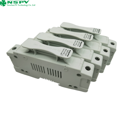 Nspv 1500V Solar Dc Fuse Holder Max.50A With Tuv Certificate Pv Fuse Holder Solar Fuse Holder - Color: White