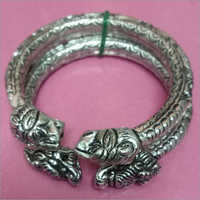 925 Silver Oxidised Men Kada