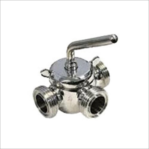 Dairy 3 Way Plug Valves By NUTECH ENGINEERS AND POLYMERS