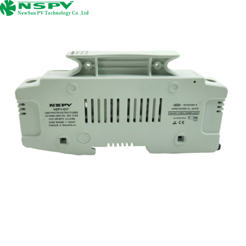 NSPV 1500VDC Solar Fuse Holder With High Breaking Capacity Convenient Operation