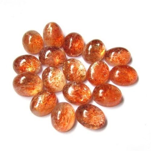 6x8mm Sunstone Oval Cabochon Loose Gemstones