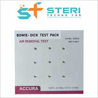 Bowie-dick Test Kit - Steel, 18x18x18 Cm | Iso Approved, Daily Monitoring Of Steam Sterilizers, Color Change Indicator Sheet