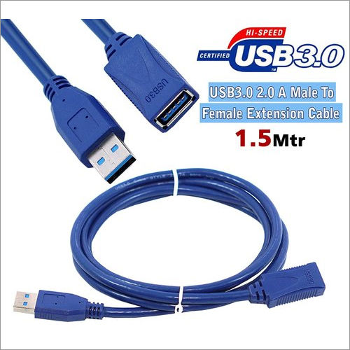 MX USB 3.0 A – Male to USB 3.0 A – Female Extension cable with 5Gbps Data  Transfer rate & Gold Plated Connector : 1.5 Meter - MX MDR TECHNOLOGIES  LIMITED