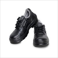 Liberty Safety Shoes - Leather Upper, Steel Toe Style | Unisex Black Lace Shoes With 1.2 Inch Heel And Pu Insole For Ultimate Comfort