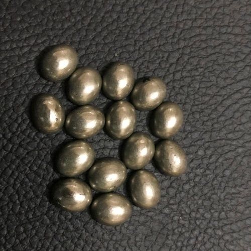 5x7mm Pyrite Oval Cabochon Loose Gemstones