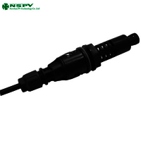 Photovoltaic Solar Panel Inline Fuse Connectors Cable End With Tuv Certificate For Solar System Protection - Color: Black