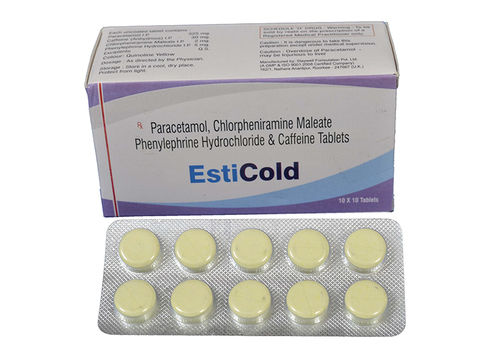 Paracetamol  , Ascorbic Acid  Phenylephrine Hydrochloride  And Pheniramine Maleate Effervescent Tablets