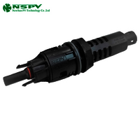 1500vdc Solar Panel Fuse Connectors Ip68 Waterproof 50a Pv Panel Fuse Connector Female End - Color: Black