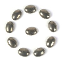 Pyrite Oval Cabochon Loose Gemstone - 9x11mm Natural Gold Stone | Aaa Quality, Excellent Cut