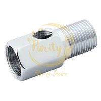 Brass Ro Nipple - Brass, 1/4"-1" Size Range, Silver Color, 150psi Pressure Rating | Compact Design, Durable Material, Easy Installation, Reliable Sealing, Water Flow Control