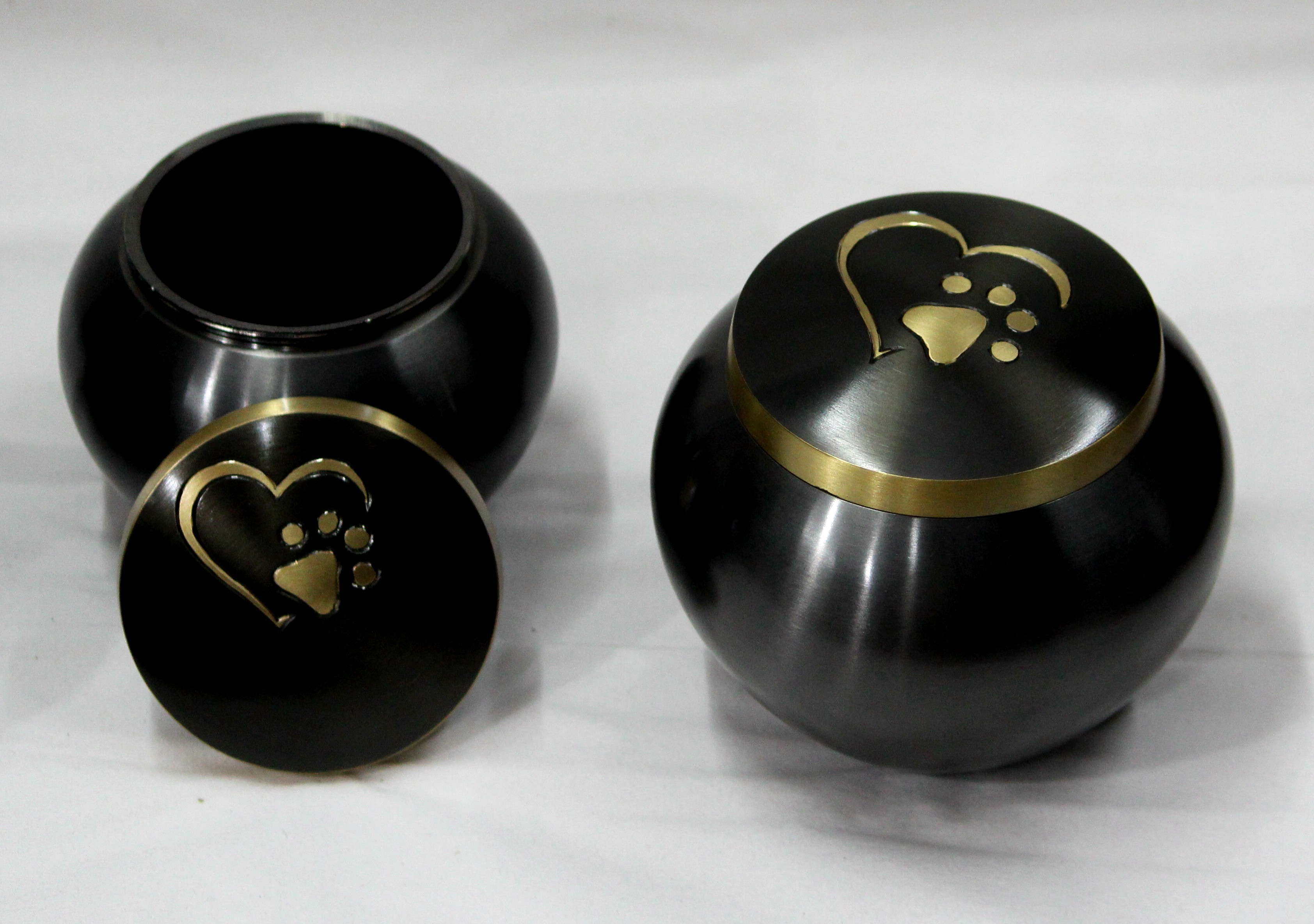 Heart and Paw Print Urn