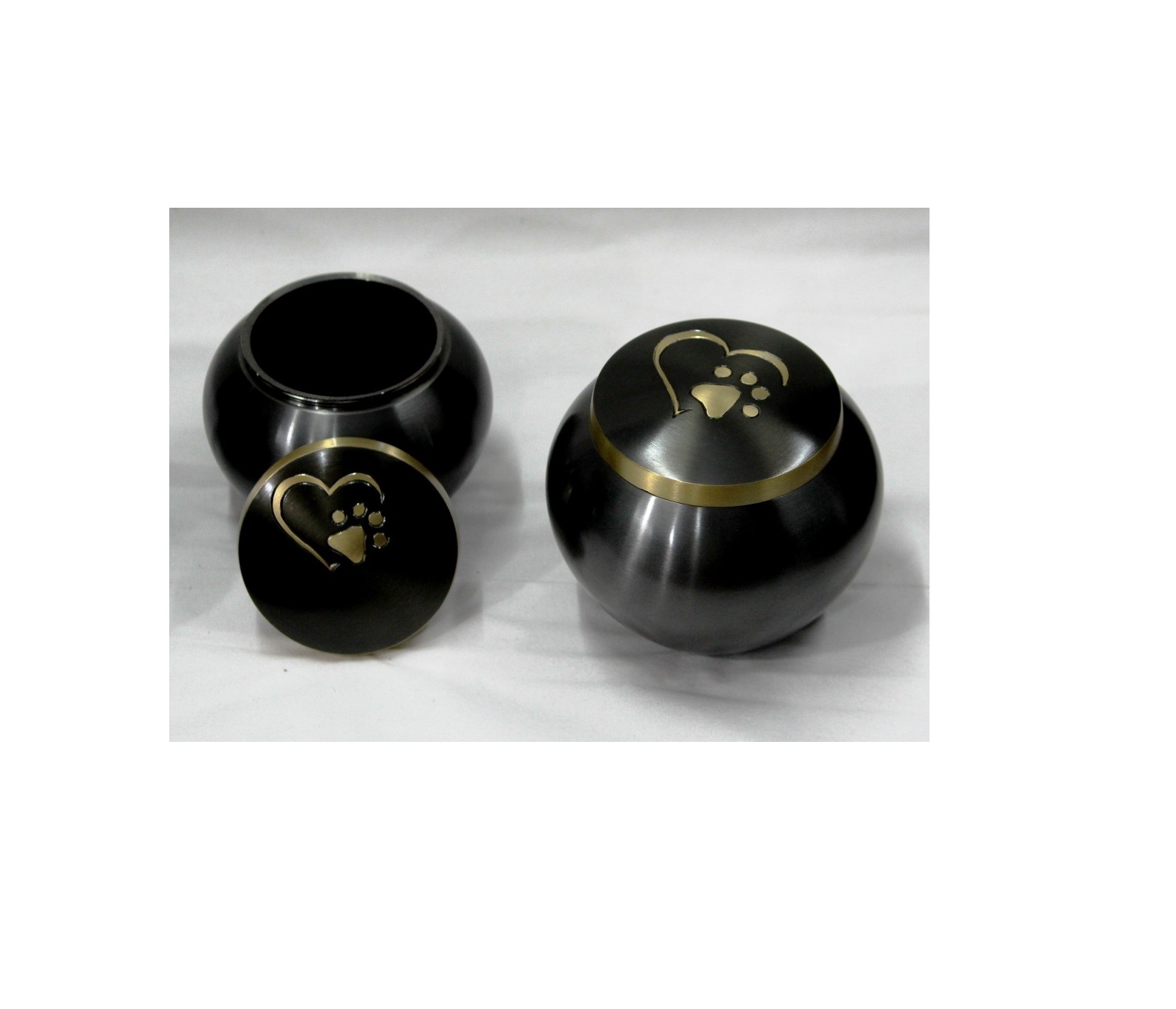 Heart and Paw Print Urn