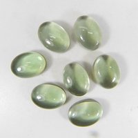 9x11mm Green Amethyst Oval Cabochon Loose Gemstones